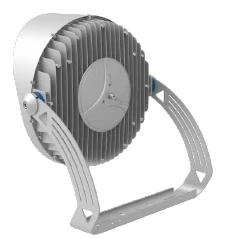 Round LED Stadium Flood Light Back Heat Sink View