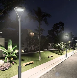 application of LED garden post lights application of LED garden post lights