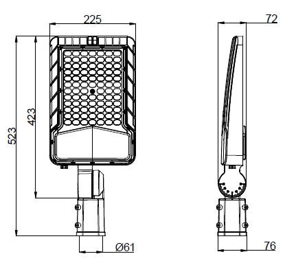 dimension of led shoebox light dimension of led shoebox light